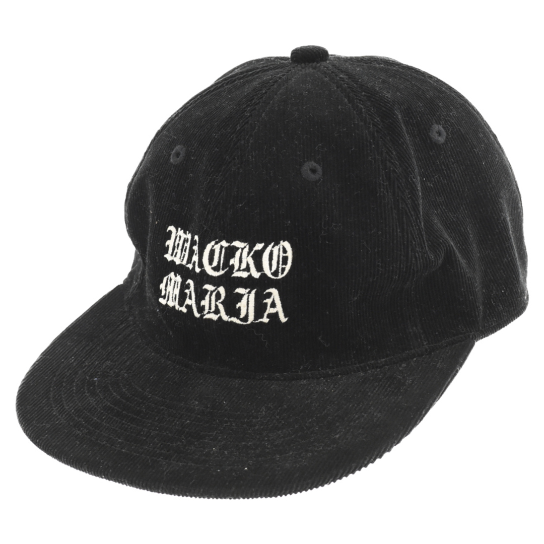 WACKO MARIA ワコマリア 22AW CORDUROY PANEL CAP コーデュロイ 6パネルキャップ 帽子 ブラック