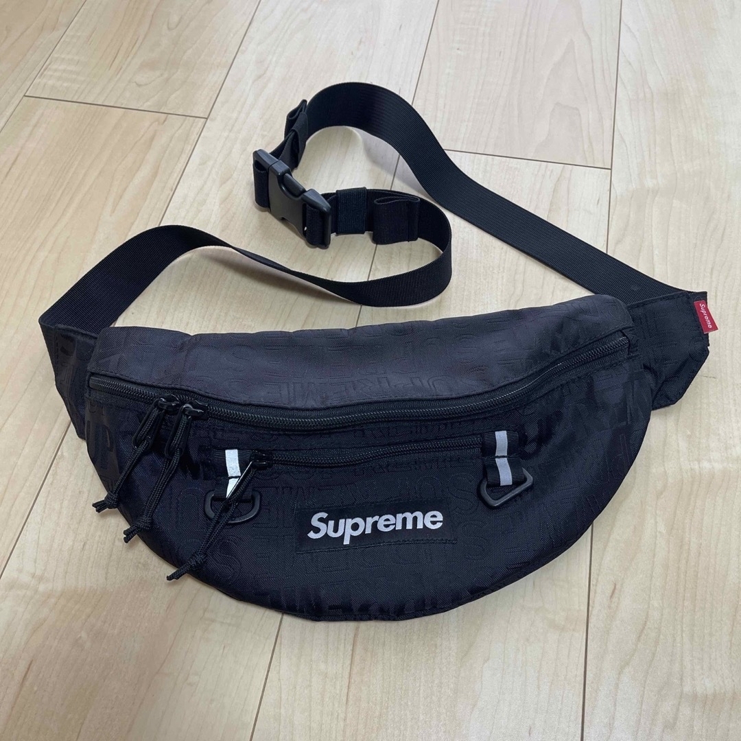 supreme waist bag black 19ss 新品未使用