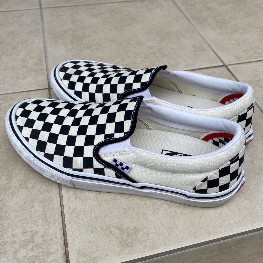 VANS スリッポン　チェック　27.5