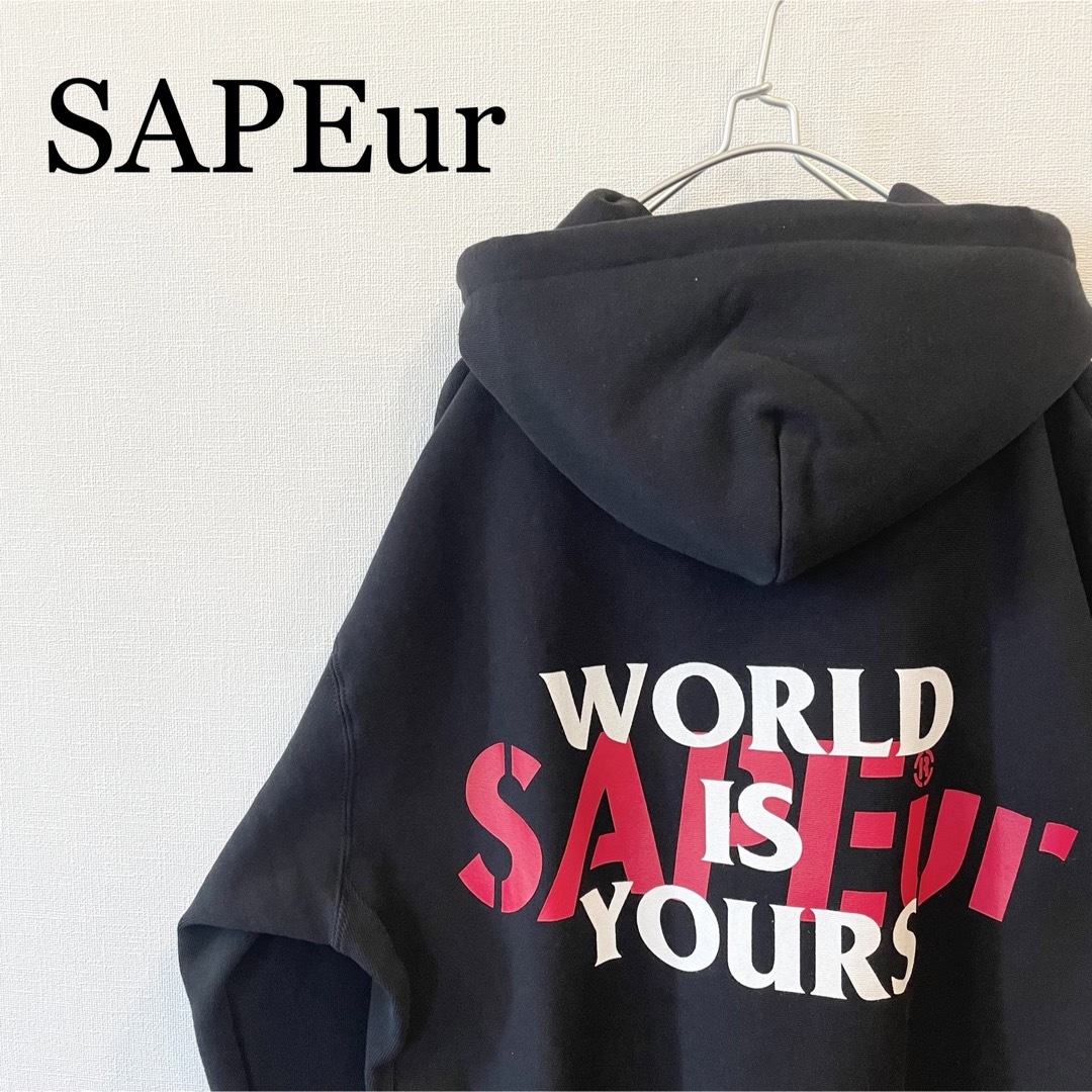 タグ付 SAPEur サプール WORLD MAP HOODIE  パーカー