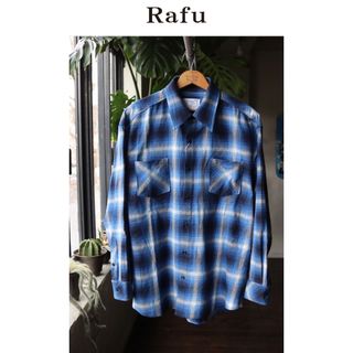 RAFUラフ23SS スタンダードシャツ STANDERD SHIRTBLUE