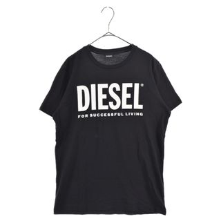 ディーゼル(DIESEL)のDIESEL ディーゼル フロントロゴプリント半袖Tシャツ カットソー ブラック(Tシャツ/カットソー(半袖/袖なし))