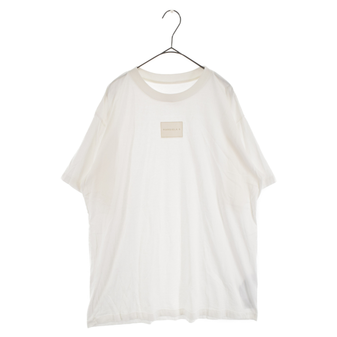 MM6 Maison Margiela エムエムシックスメゾンマルジェラ ロゴパッチプリント半袖Tシャツ ホワイト S62GD0111