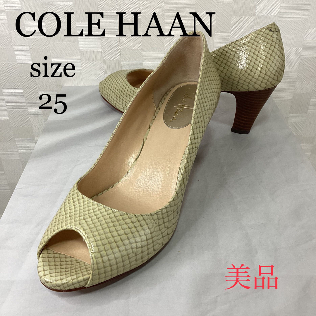 Cole Haan - ほぼ未使用 COLE HAAN コールハーン パイソン柄パンプスの