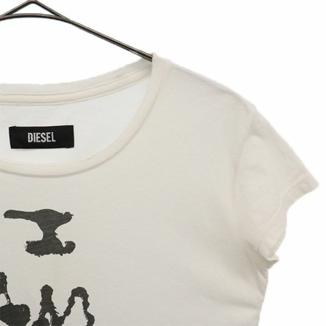 DIESEL - ディーゼル ロゴプリント フレンチスリーブ 半袖 Tシャツ XS