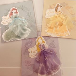 ディズニー(Disney)の新品未使用♡ディズニープリンセス♡ドレスカードセット♡(カード/レター/ラッピング)