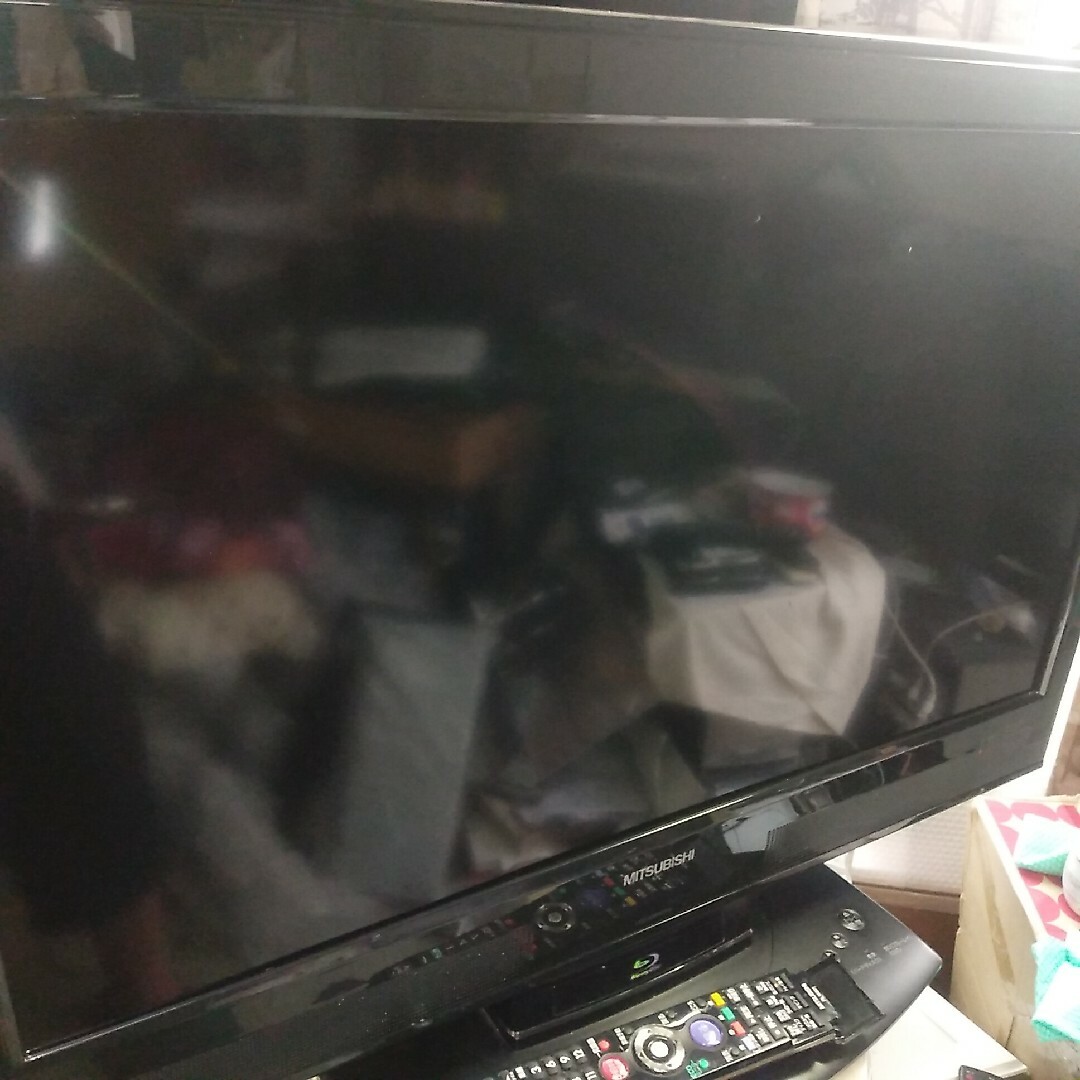 HDD2TBCMカット神機三菱32型液晶LCD-32BHR300　ブルーレイ内蔵