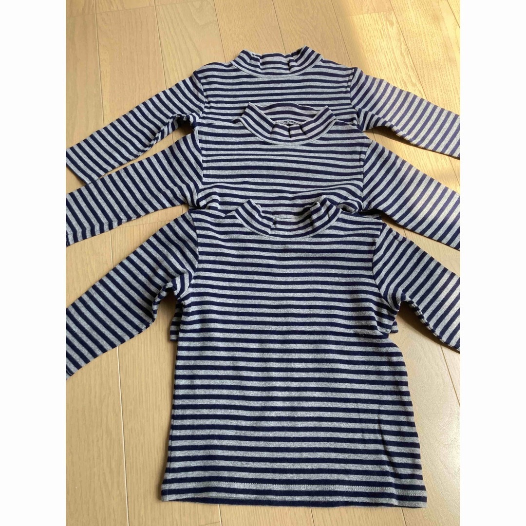 ボーダー　トップス　3枚セット キッズ/ベビー/マタニティのベビー服(~85cm)(シャツ/カットソー)の商品写真