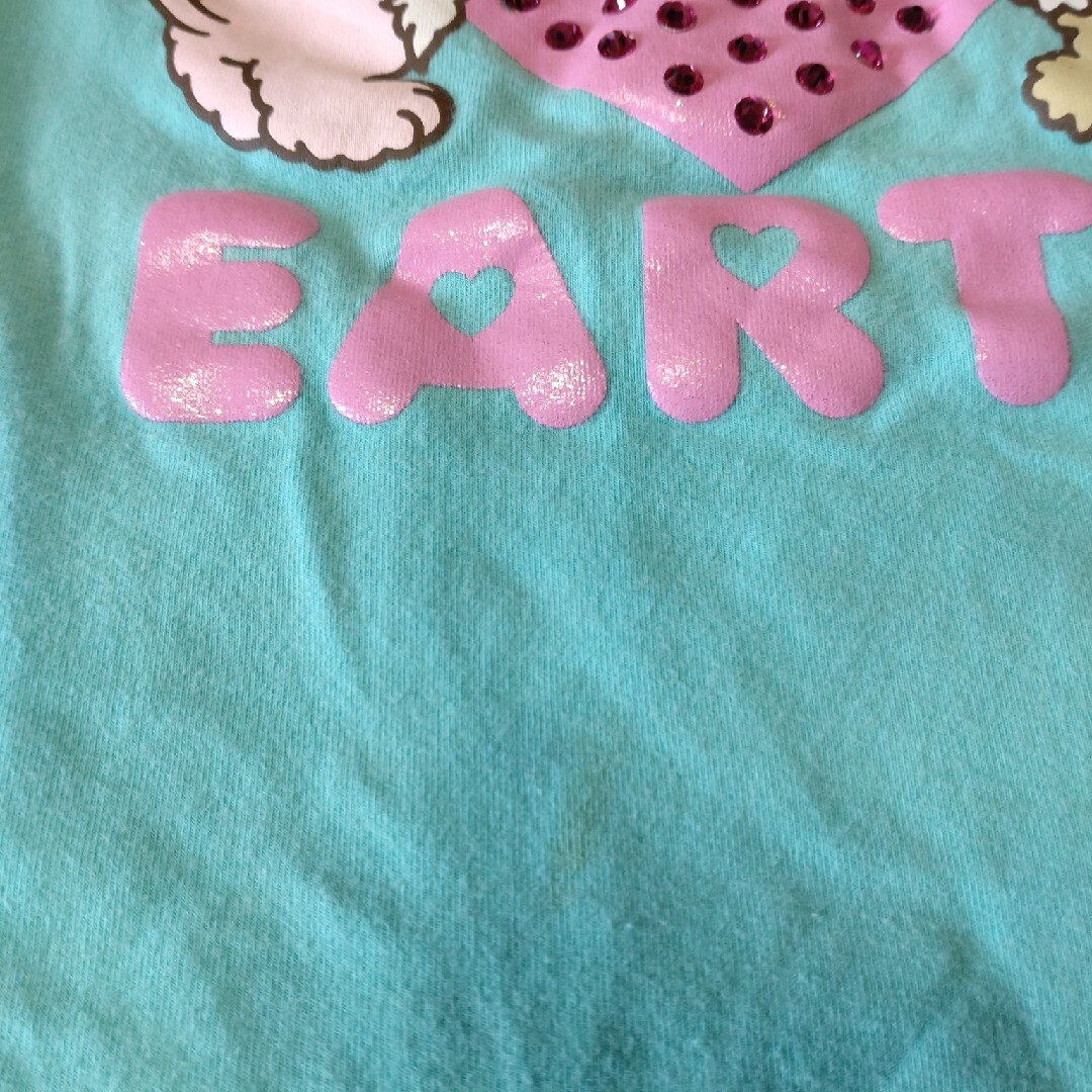 EARTHMAGIC(アースマジック)のアースマジック　Tシャツ　100　スパンコール キッズ/ベビー/マタニティのキッズ服女の子用(90cm~)(Tシャツ/カットソー)の商品写真