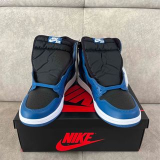 ナイキ(NIKE)のnike airjordan1 marina Blue 27.5cm ナイキ(スニーカー)