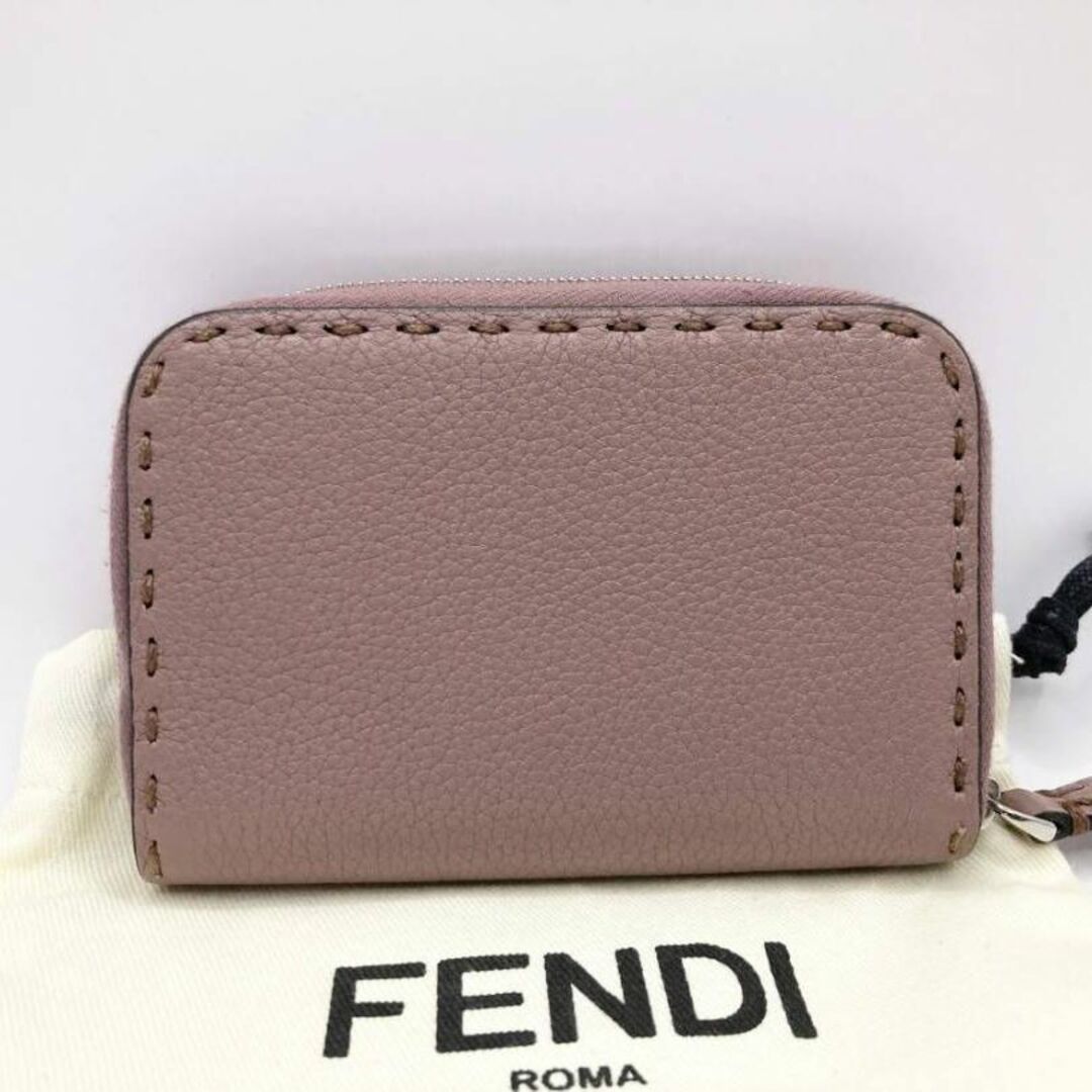 FENDI セレリア レザー コインケース ミニ ジップ ラウンド ウォレット