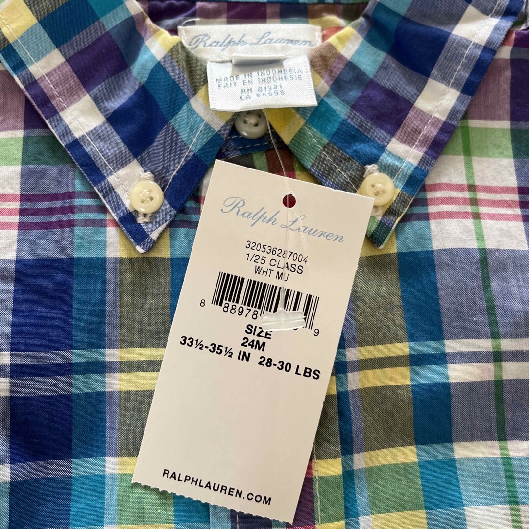Ralph Lauren(ラルフローレン)のラルフローレン24m半袖シャツ キッズ/ベビー/マタニティのキッズ服男の子用(90cm~)(Tシャツ/カットソー)の商品写真