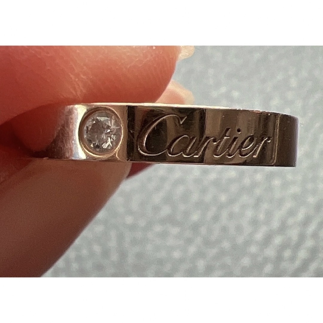 CARTIER C ドゥ カルティエ リング 2P 47 Pt950 ダイヤ