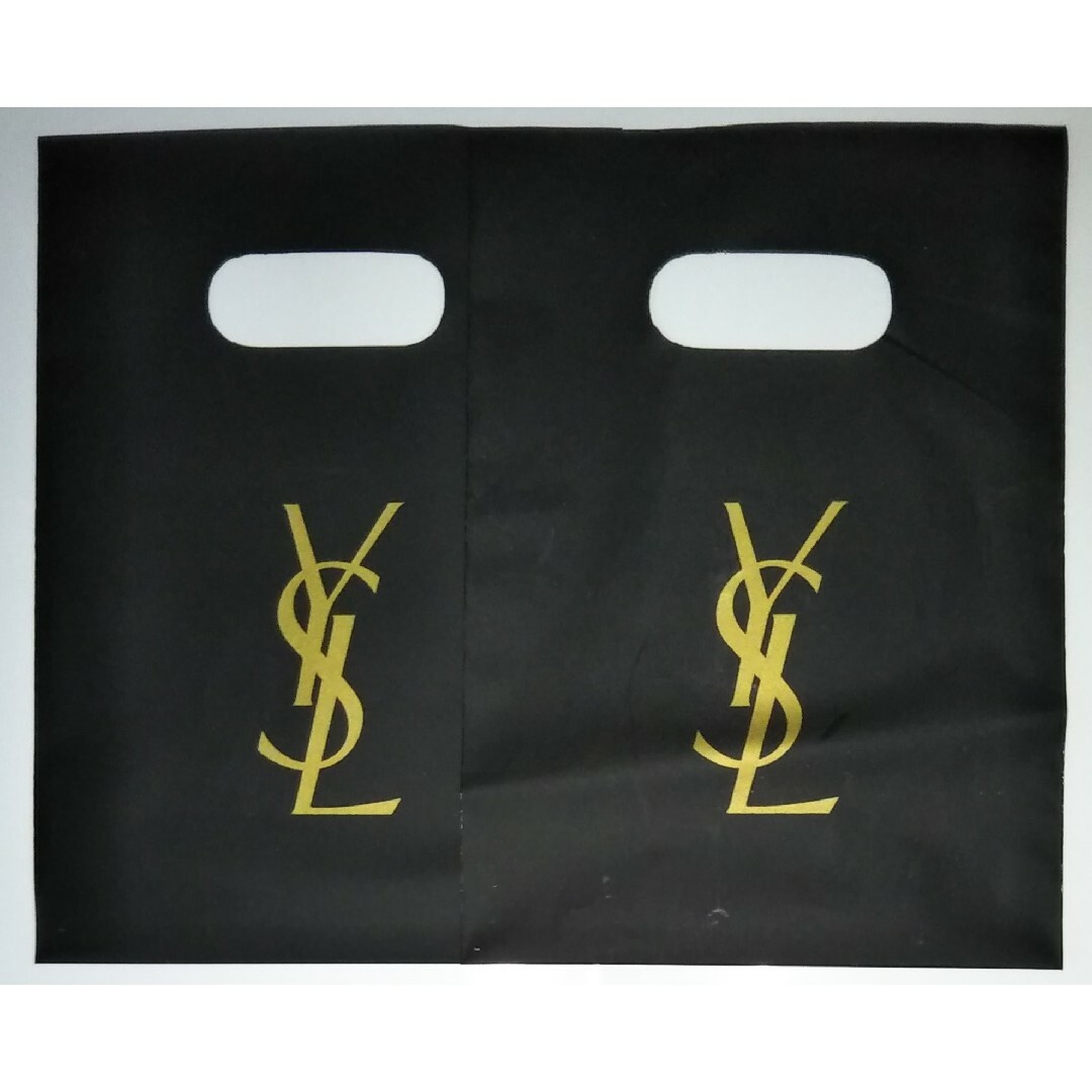 Yves Saint Laurent(イヴサンローラン)のイヴ・サンローラン　サンローラン　ショッパー　ショップ袋　ビニール　２点　コスメ レディースのバッグ(ショップ袋)の商品写真