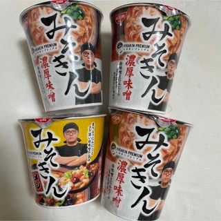 ニッシンショクヒン(日清食品)のみそきん麺 ×3 みそきん飯×1 計4個(インスタント食品)