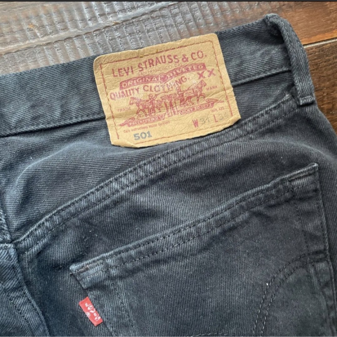 Levi's(リーバイス)の美品　90s Levi's ユーロリーバイス　501  ブラックデニム　黒 メンズのパンツ(デニム/ジーンズ)の商品写真