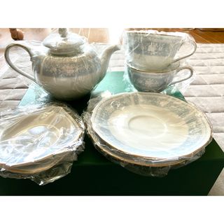 ノリタケ(Noritake)のノリタケ　レースウッドゴールドティーフォートゥーセット(食器)