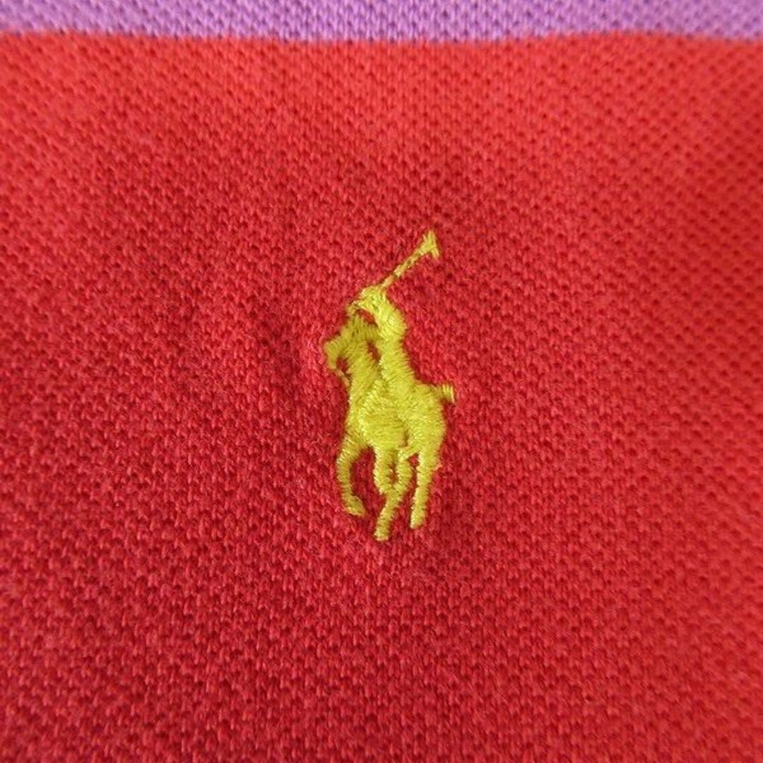 POLO RALPH LAUREN(ポロラルフローレン)のG② XL ポロ ラルフローレン ポニー刺繍 鹿の子 マルチボーダー ポロシャツ メンズのトップス(ポロシャツ)の商品写真