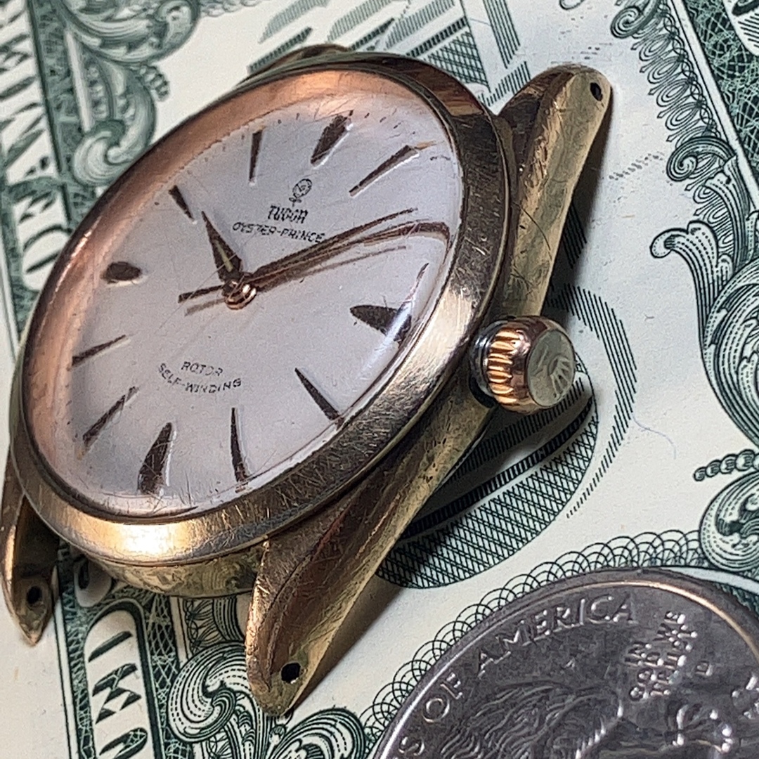 Tudor(チュードル)のジャンク訳ありTudorチュードルアンティークウォッチチビバラ自動巻き腕時計 メンズの時計(腕時計(アナログ))の商品写真