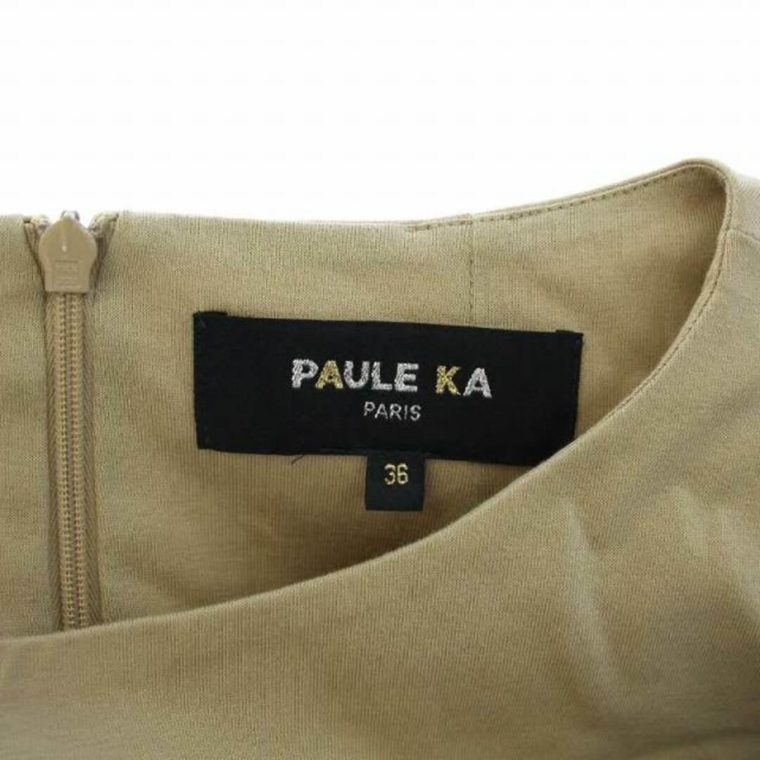 PAULE KA ポールカ ワンピース 36(XS位) ベージュ | www