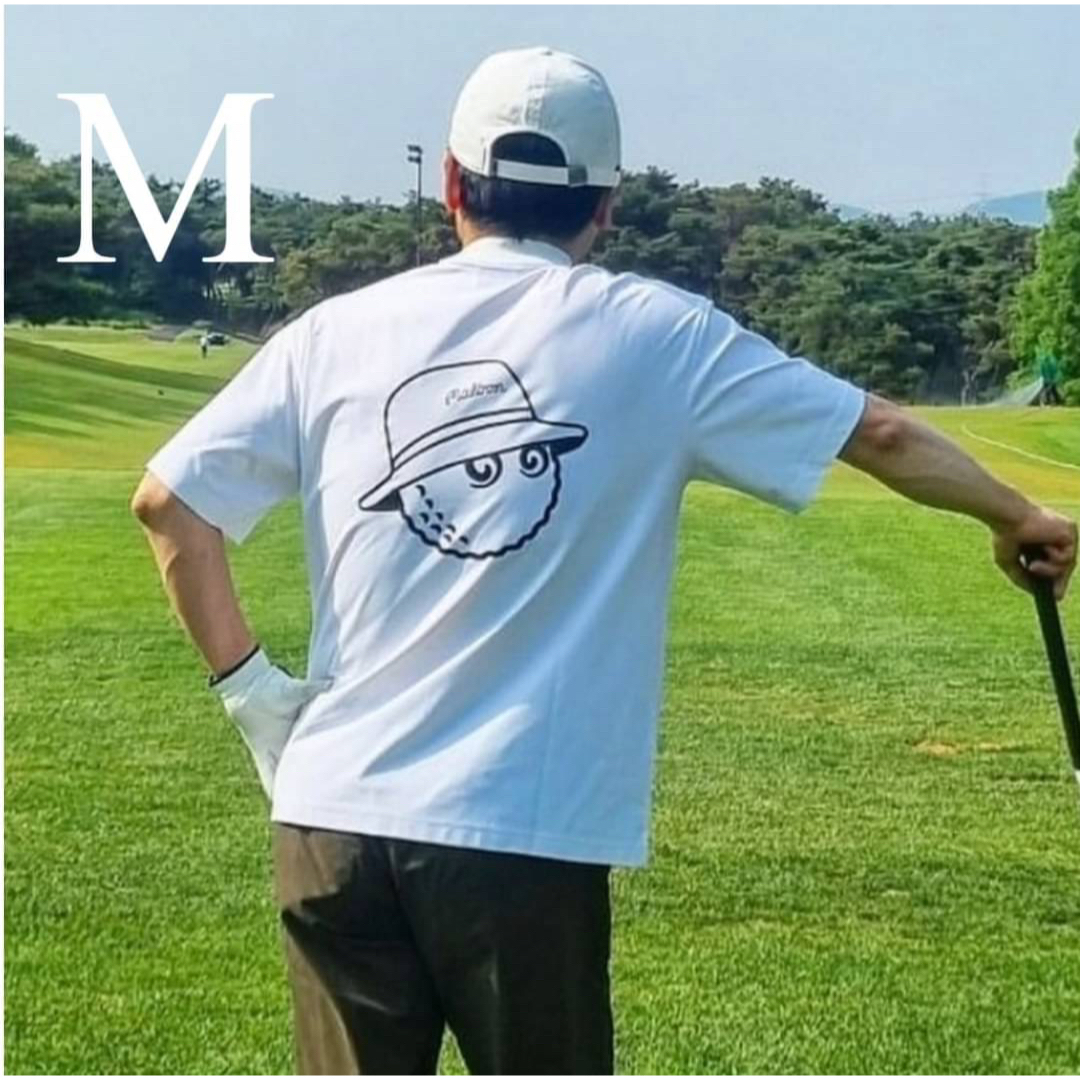 マルボンゴルフ モックネック Tシャツ ホワイト M ゴルフ
