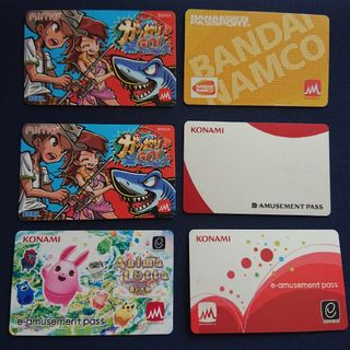 ●バナパス&コナミパス&aimeカード6枚まとめ売り！(カード)