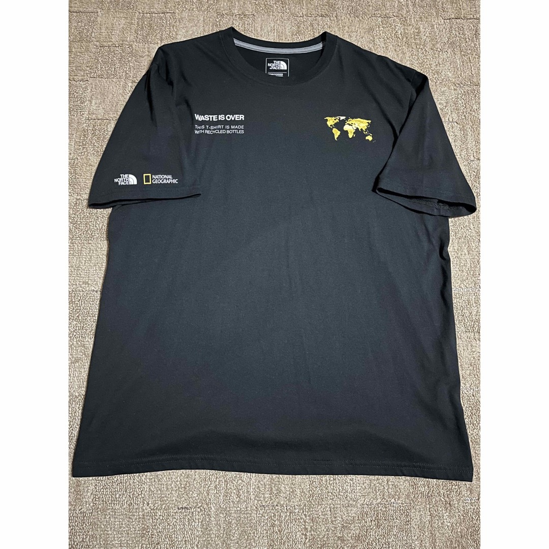 ノースフェイス　ナショナルジオグラフィック　半袖Tシャツ　ブラック　Ｌ | フリマアプリ ラクマ