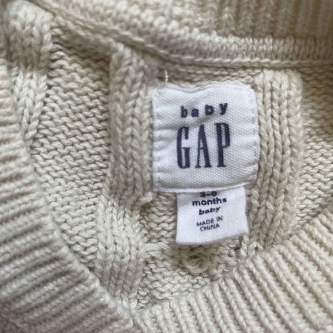 GAP Kids(ギャップキッズ)の60〜70cm GAP baby ニットベスト(着画あり) キッズ/ベビー/マタニティのベビー服(~85cm)(ニット/セーター)の商品写真