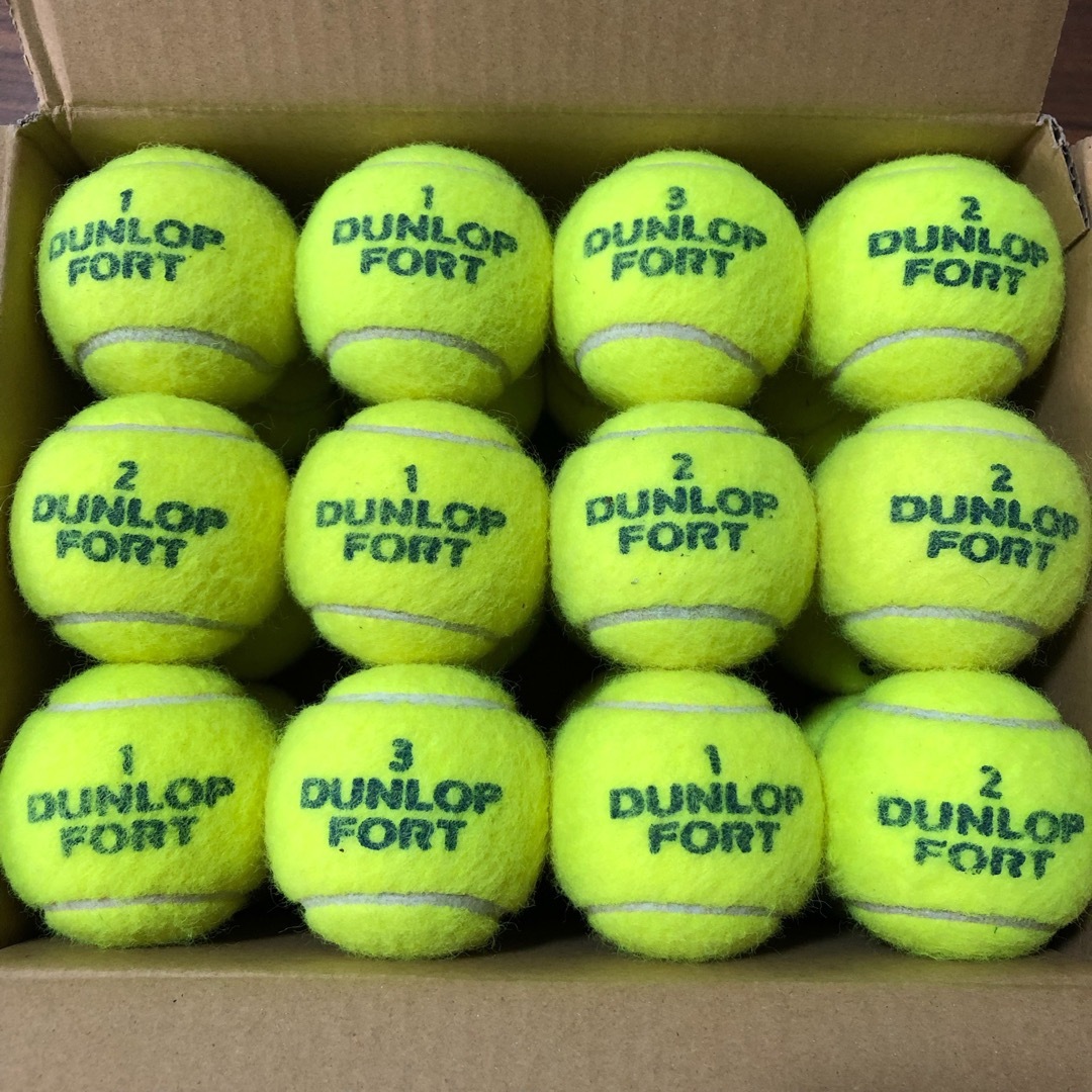 DUNLOP(ダンロップ)の【中古】硬式テニスボール ダンロップ フォート DUNLOP FORT 60個 スポーツ/アウトドアのテニス(ボール)の商品写真