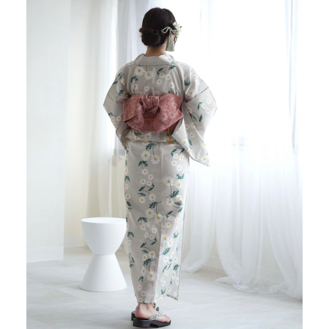 新品【アリス×ブラウン】ニコアンティーク 帯単品 浴衣帯 半幅帯 袴帯 袴下帯