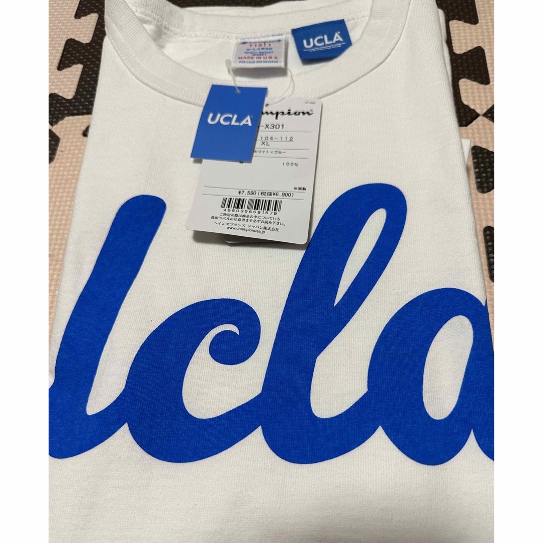チャンピオン Tシャツ UCLA カレッジ マスコット T1011 紺 XL
