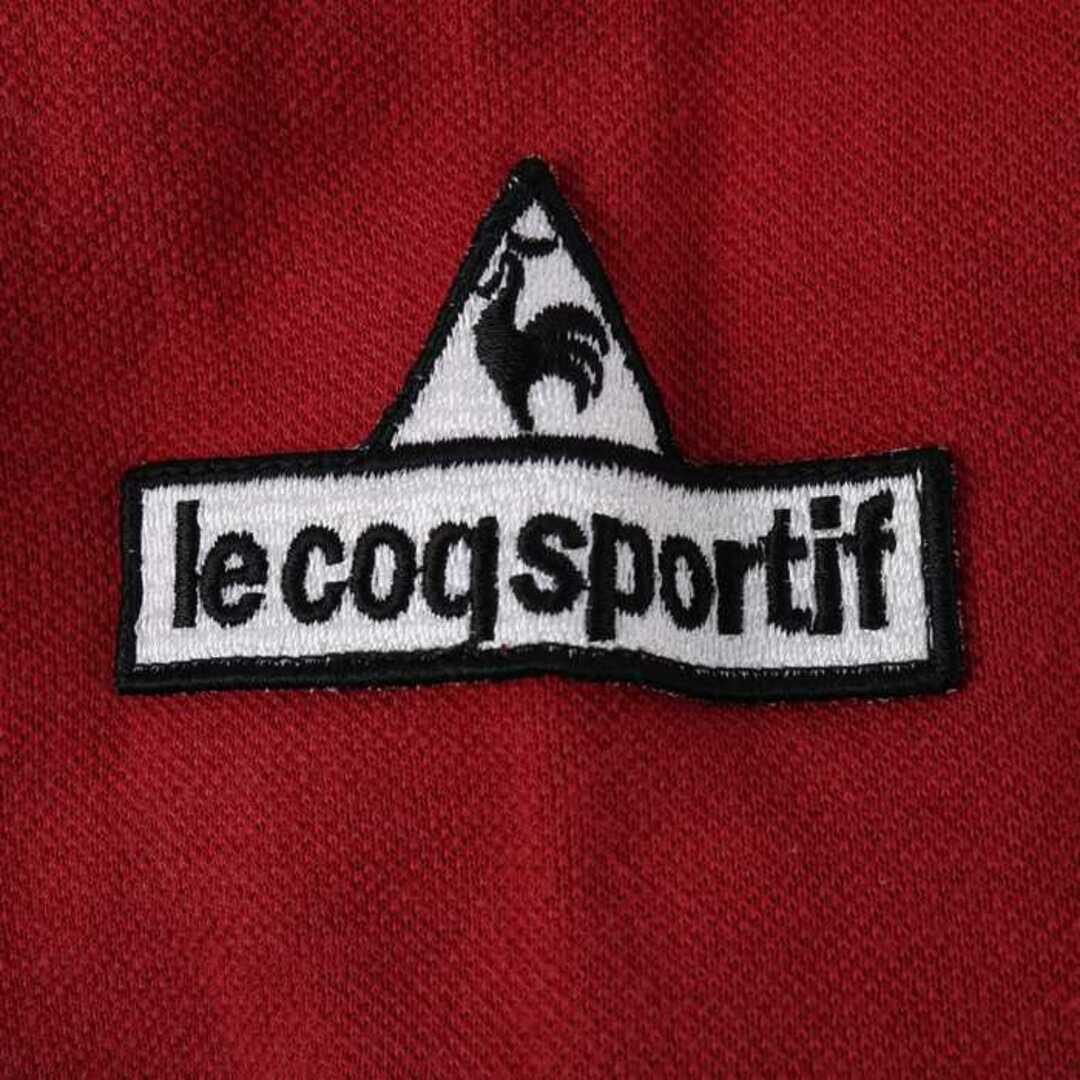 le coq sportif(ルコックスポルティフ)のルコックスポルティフ 長袖ポロシャツ ハーフジップ ゴルフウェア トップス 日本製 メンズ Lサイズ ワインレッド le coq sportif メンズのトップス(ポロシャツ)の商品写真