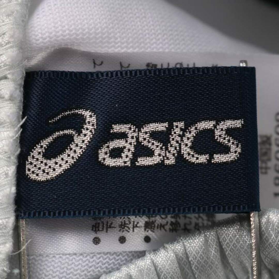 asics(アシックス)のアシックス トラックパンツ サイドライン 裾ファスナー スポーツウェア ボトムス メンズ Sサイズ ホワイト asics メンズのパンツ(その他)の商品写真