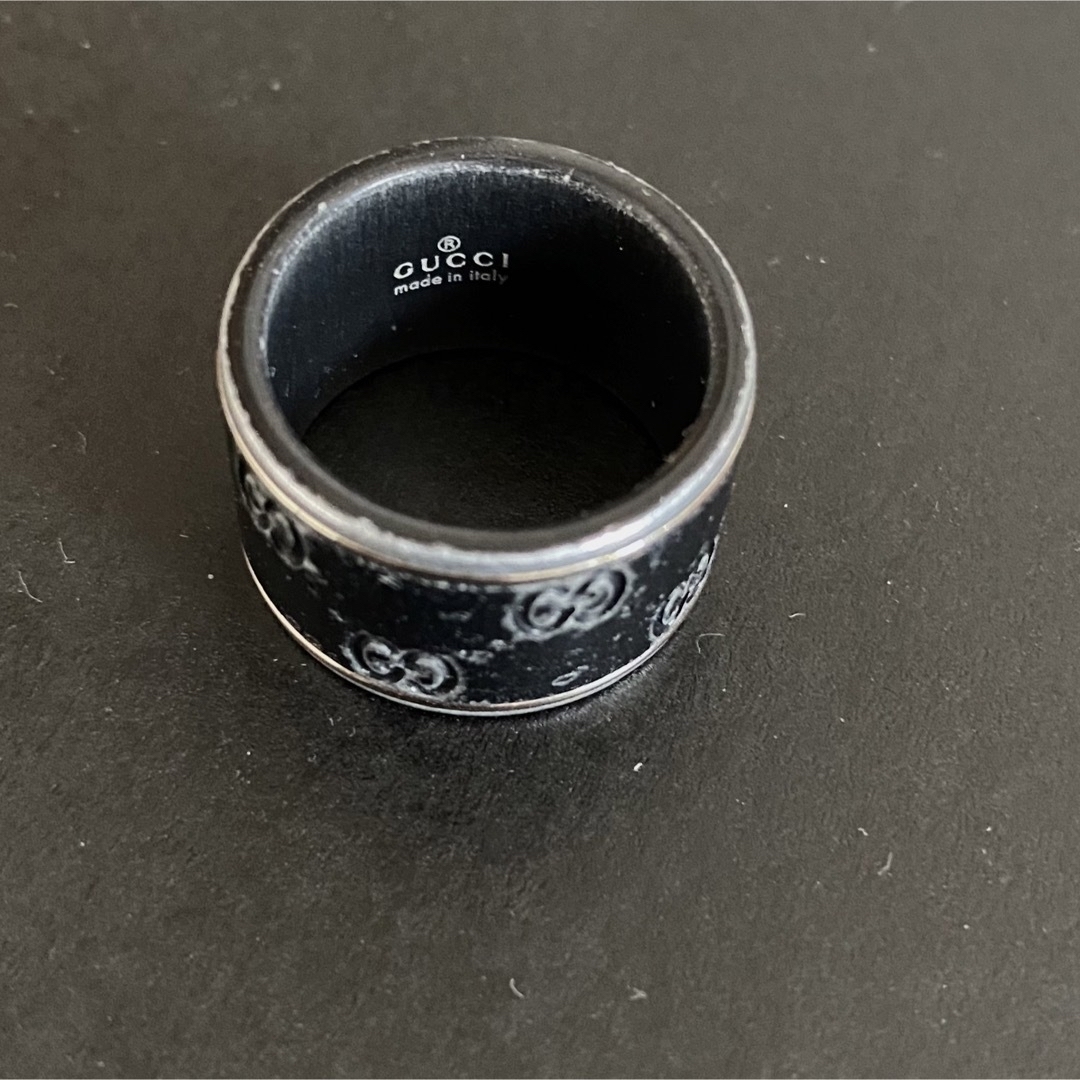 Gucci(グッチ)の GUCCI  セラミック 750 アイコンリング ワイド　11 レディースのアクセサリー(リング(指輪))の商品写真
