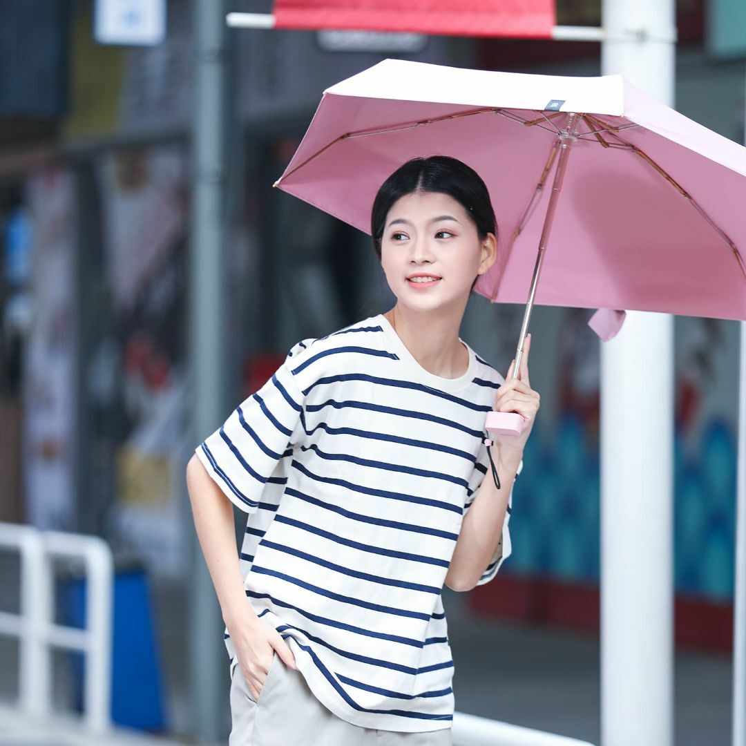 【色:ピンク】mamoru 折りたたみ傘 レディース 日傘 雨傘 晴雨兼用 軽量 2