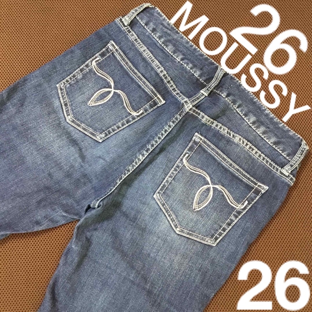 moussy(マウジー)の【極美品】 MOUSSY powder skinny denim 26 デニム レディースのパンツ(デニム/ジーンズ)の商品写真