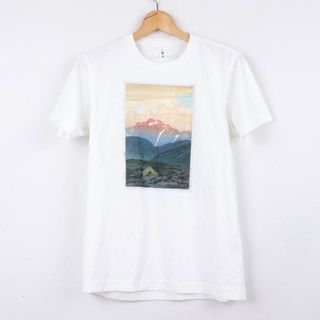 モンベル(mont bell)のモンベル Tシャツ ウイックロン 劔山の朝 半袖 プリントT アウトドア トップス ユニセックス メンズ XSサイズ ホワイト mont-bell(Tシャツ/カットソー(半袖/袖なし))