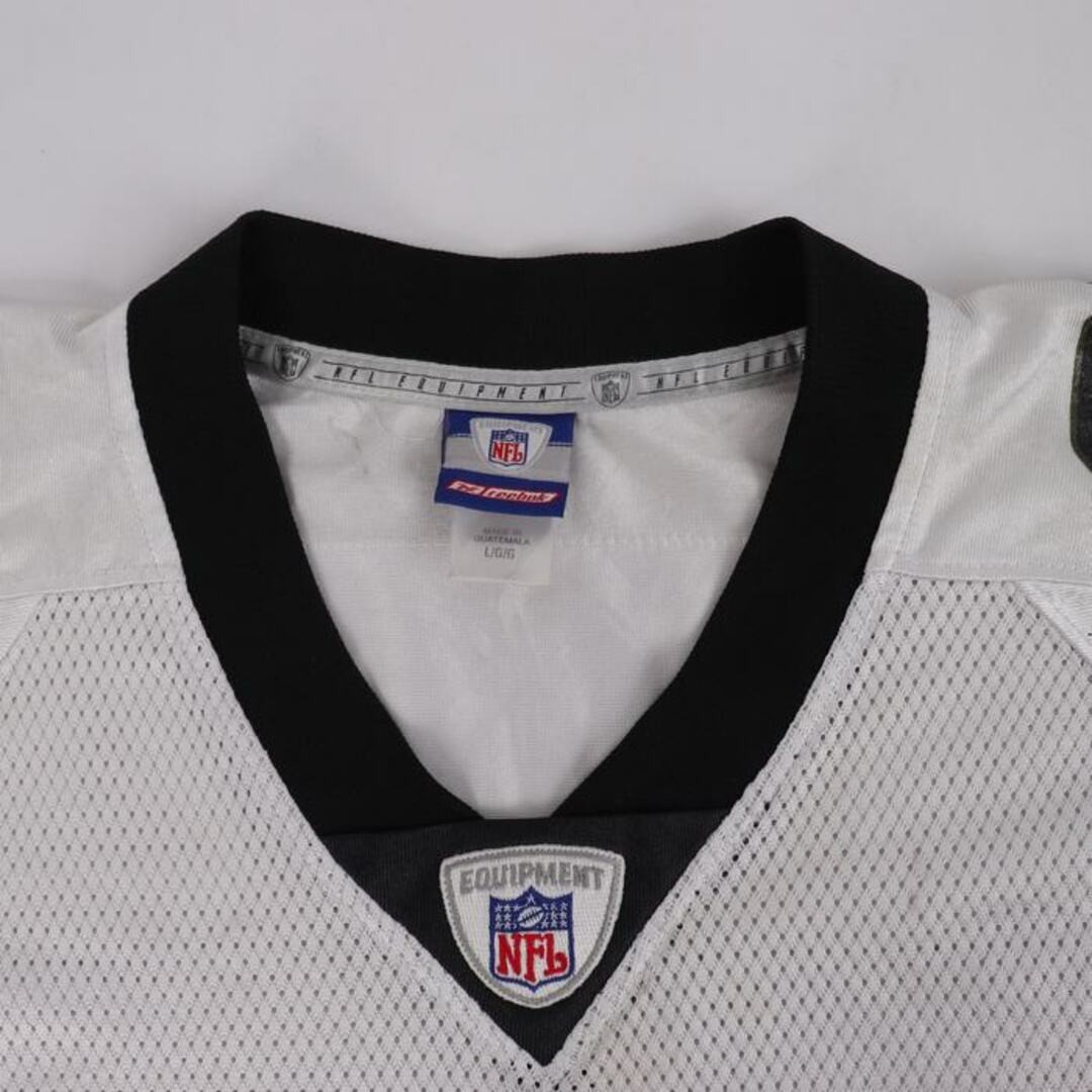 Reebok(リーボック)のリーボック Tシャツ アメフト ユニフォーム NFL #87 ゲームシャツ 大きいサイズ US 古着 メンズ Lサイズ ホワイト Reebok メンズのトップス(その他)の商品写真