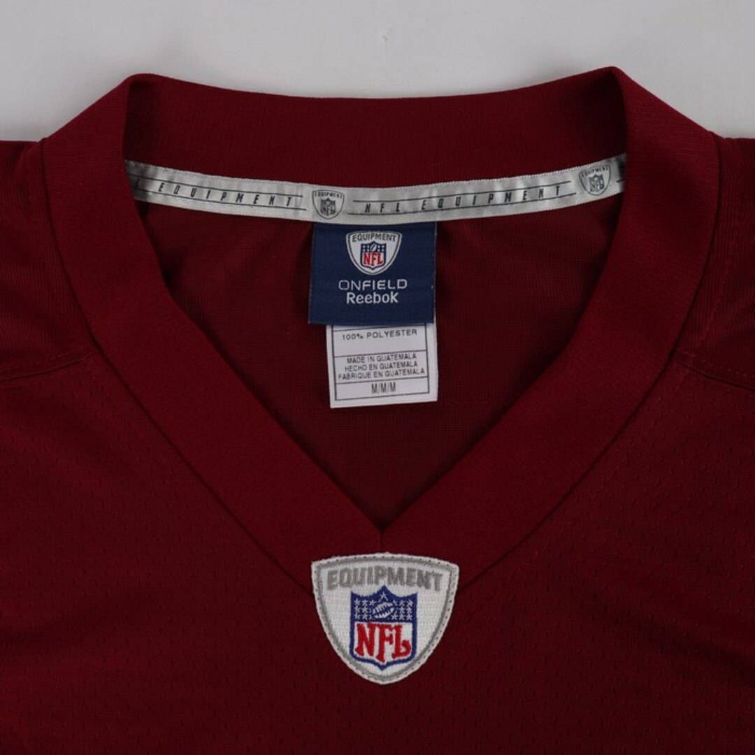 Reebok(リーボック)のリーボック Tシャツ 半袖 アメフト ユニフォーム NFL #30 ゲームシャツ 大きいサイズ US 古着 メンズ Mサイズ ワインレッド Reebok メンズのトップス(その他)の商品写真