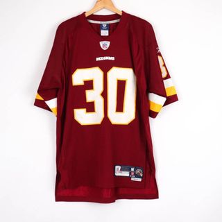 リーボック(Reebok)のリーボック Tシャツ 半袖 アメフト ユニフォーム NFL #30 ゲームシャツ 大きいサイズ US 古着 メンズ Mサイズ ワインレッド Reebok(その他)