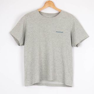 モンベル(mont bell)のモンベル Tシャツ 半袖 クルーネック 昆虫柄 プリントT アウトドア トップス メンズ Sサイズ グレー mont-bell(Tシャツ/カットソー(半袖/袖なし))