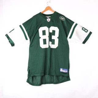 リーボック(Reebok)のリーボック Tシャツ 半袖 アメフト ユニフォーム NFL #83 ゲームシャツ 大きいサイズ US 古着 メンズ 2XLサイズ グリーン Reebok(その他)