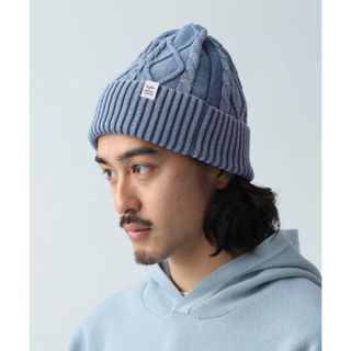 ビームス(BEAMS)のニット　キャップ　インディゴ　ビーニー　2点set(ニット帽/ビーニー)