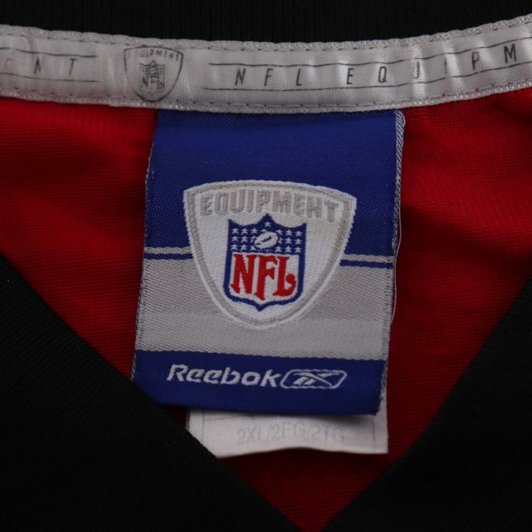 Reebok(リーボック)のリーボック Tシャツ 半袖 アメフト ユニフォーム NFL ゲームシャツ 大きいサイズ US 古着 メンズ 2XLサイズ ワインレッド Reebok メンズのトップス(その他)の商品写真