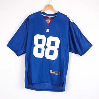 リーボック(Reebok)のリーボック Tシャツ 半袖 アメフト ユニフォーム NFL #88 ゲームシャツ 大きいサイズ US 古着 メンズ 50サイズ ブルー Reebok(その他)