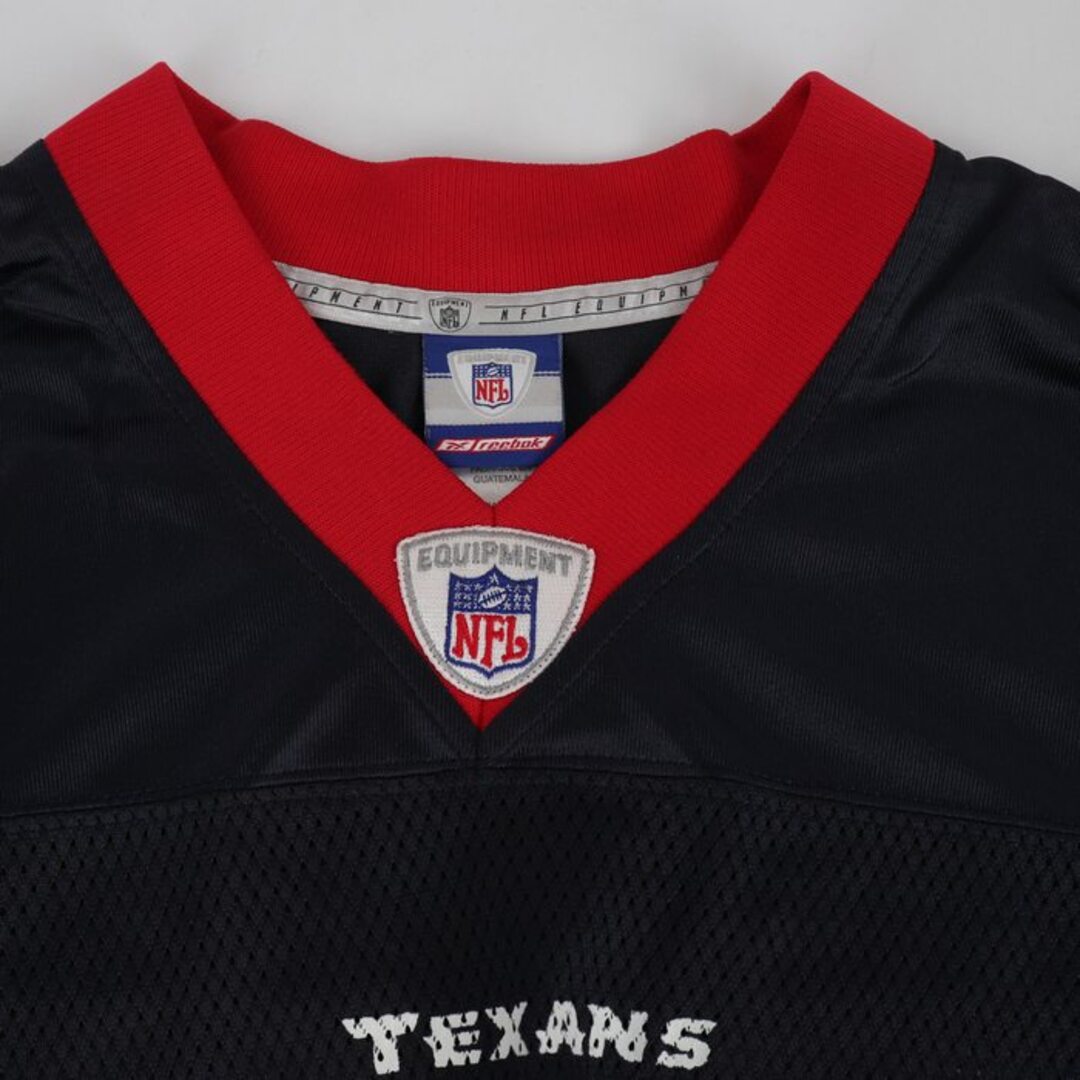 Reebok(リーボック)のリーボック Tシャツ アメフト ユニフォーム NFL テキサンズ #90 ゲームシャツ 大きいサイズ US 古着 メンズ 2XLサイズ ネイビー Reebok メンズのトップス(その他)の商品写真