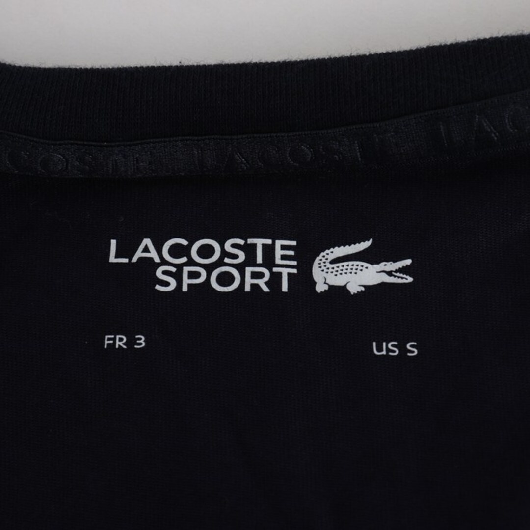 LACOSTE(ラコステ)のラコステ Tシャツ 半袖 ベーシックグラフィックウルトラドライクルーネックTシャツ トップス メンズ US Sサイズ ネイビー LACOSTE メンズのトップス(Tシャツ/カットソー(半袖/袖なし))の商品写真