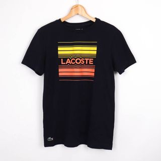 ラコステ(LACOSTE)のラコステ Tシャツ 半袖 ベーシックグラフィックウルトラドライクルーネックTシャツ トップス メンズ US Sサイズ ネイビー LACOSTE(Tシャツ/カットソー(半袖/袖なし))