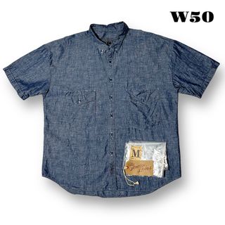 テンダーロイン(TENDERLOIN)の人気品！ TENDERLOIN 半袖 シャツ シャンブレー ブルー 青 M SS(シャツ)