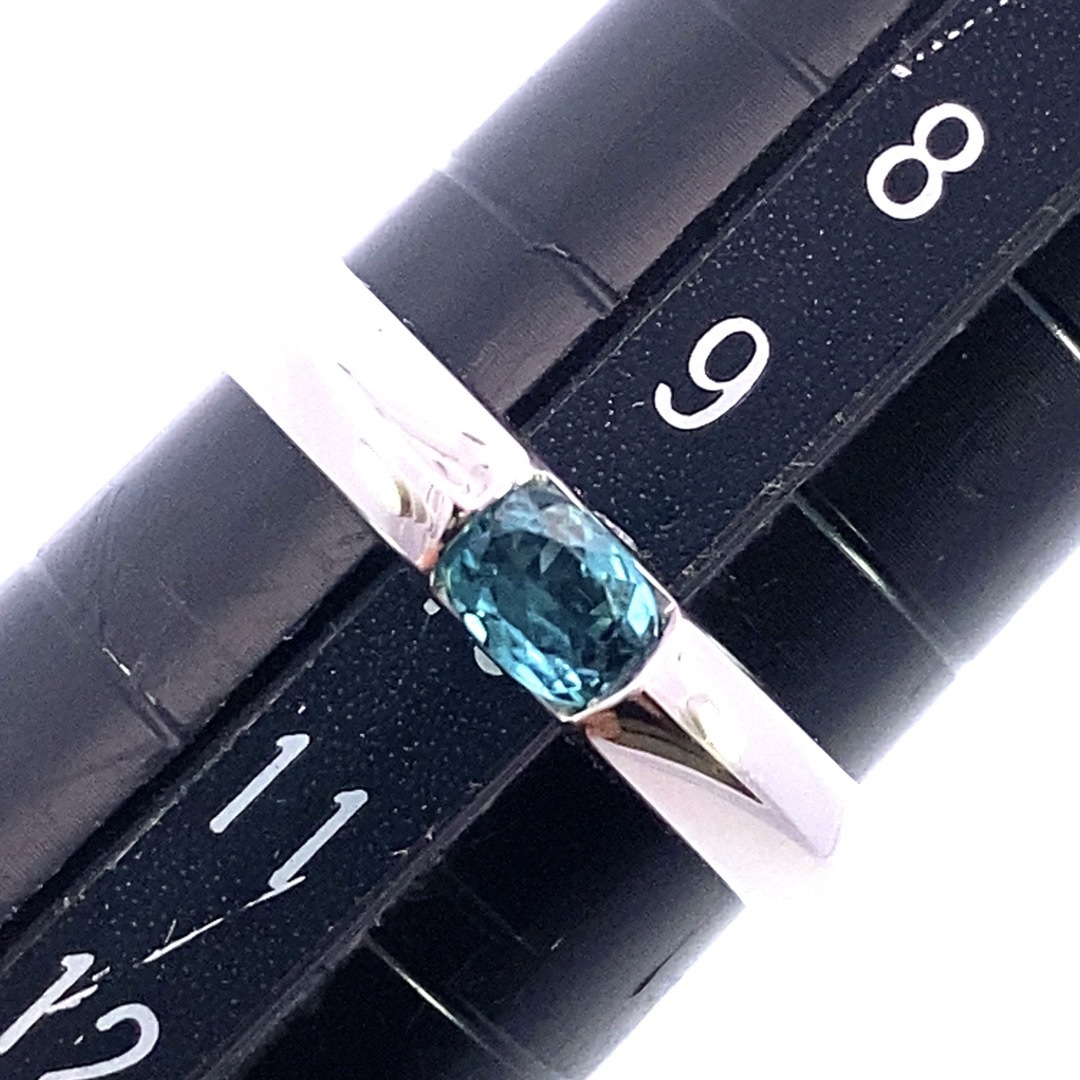 【JC5122】Pt900 天然パライバトルマリン ダイヤモンド リング レディースのアクセサリー(リング(指輪))の商品写真